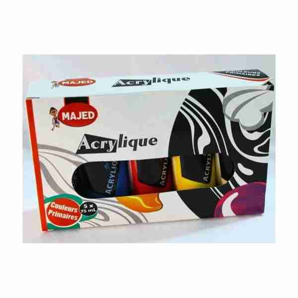 Gouache Acrylique de 6 majed