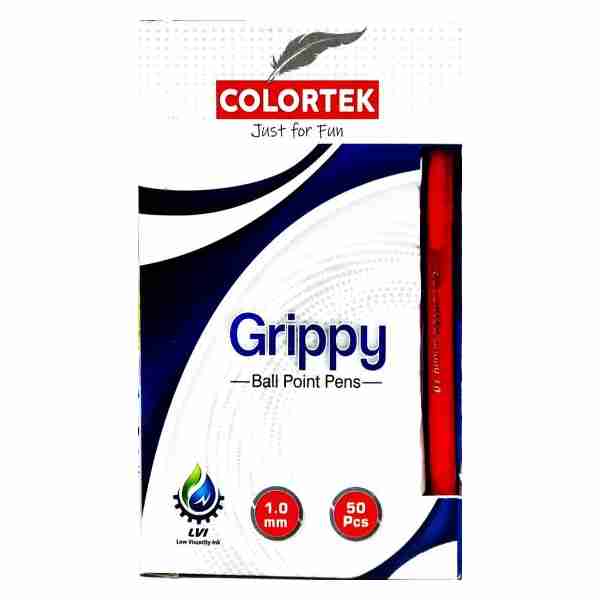 Stylo à Bille 1mm Grippy Rouge Colortek