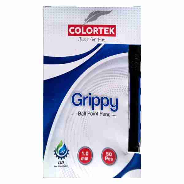 Stylo à Bille 1mm Grippy Noir Colortek