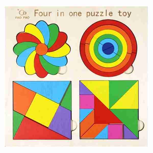 Four in one puzzle toy