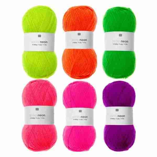 Fil en laine fluo